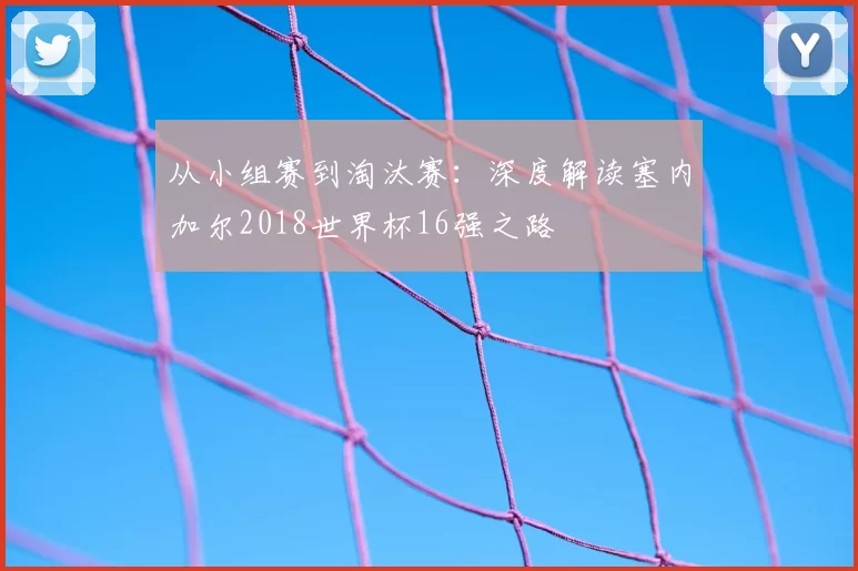 从小组赛到淘汰赛：深度解读塞内加尔2018世界杯16强之路