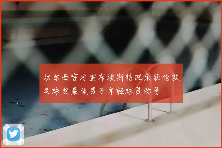 切尔西官方宣布埃斯特旺荣获伦敦足球奖最佳男子年轻球员称号